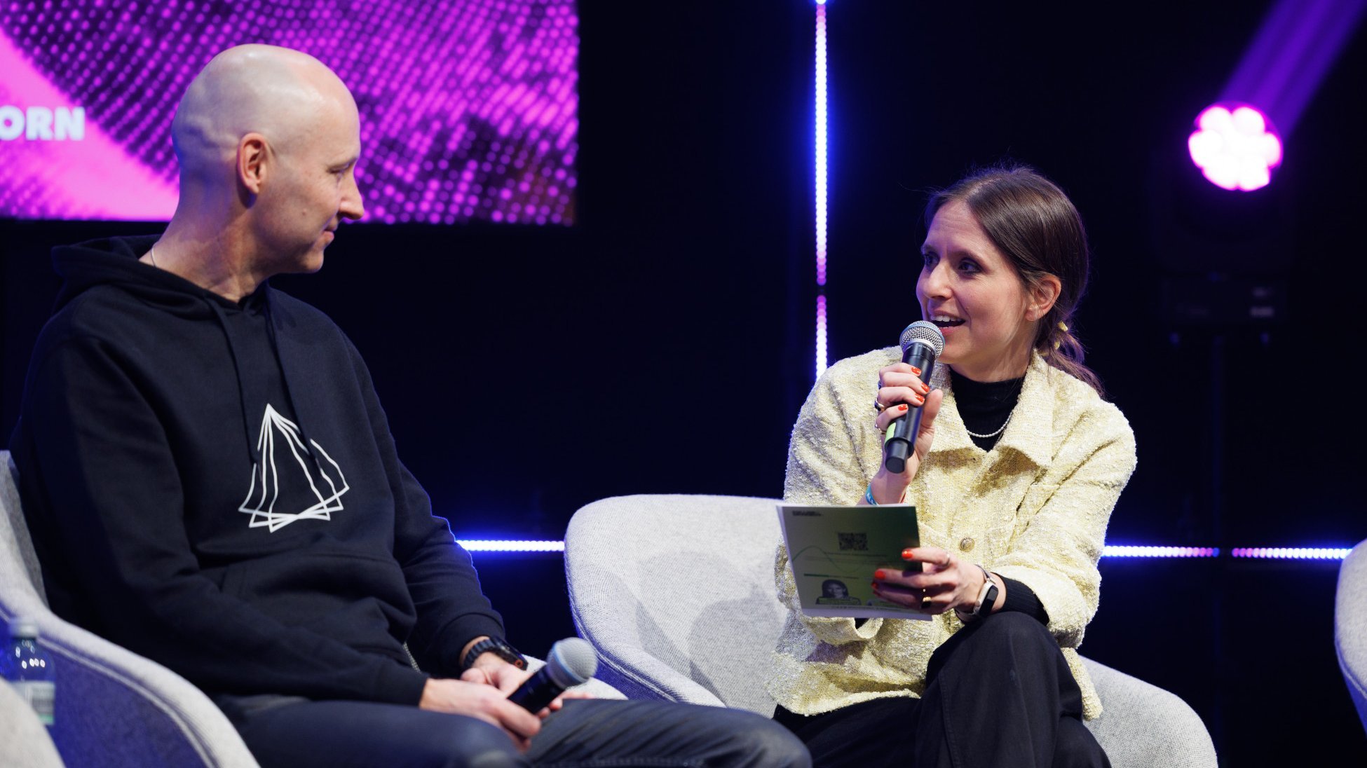 Petter Made und Melanie Gabriel am START Summit 2025 Petter Made und Melanie Gabriel am START Summit 2025