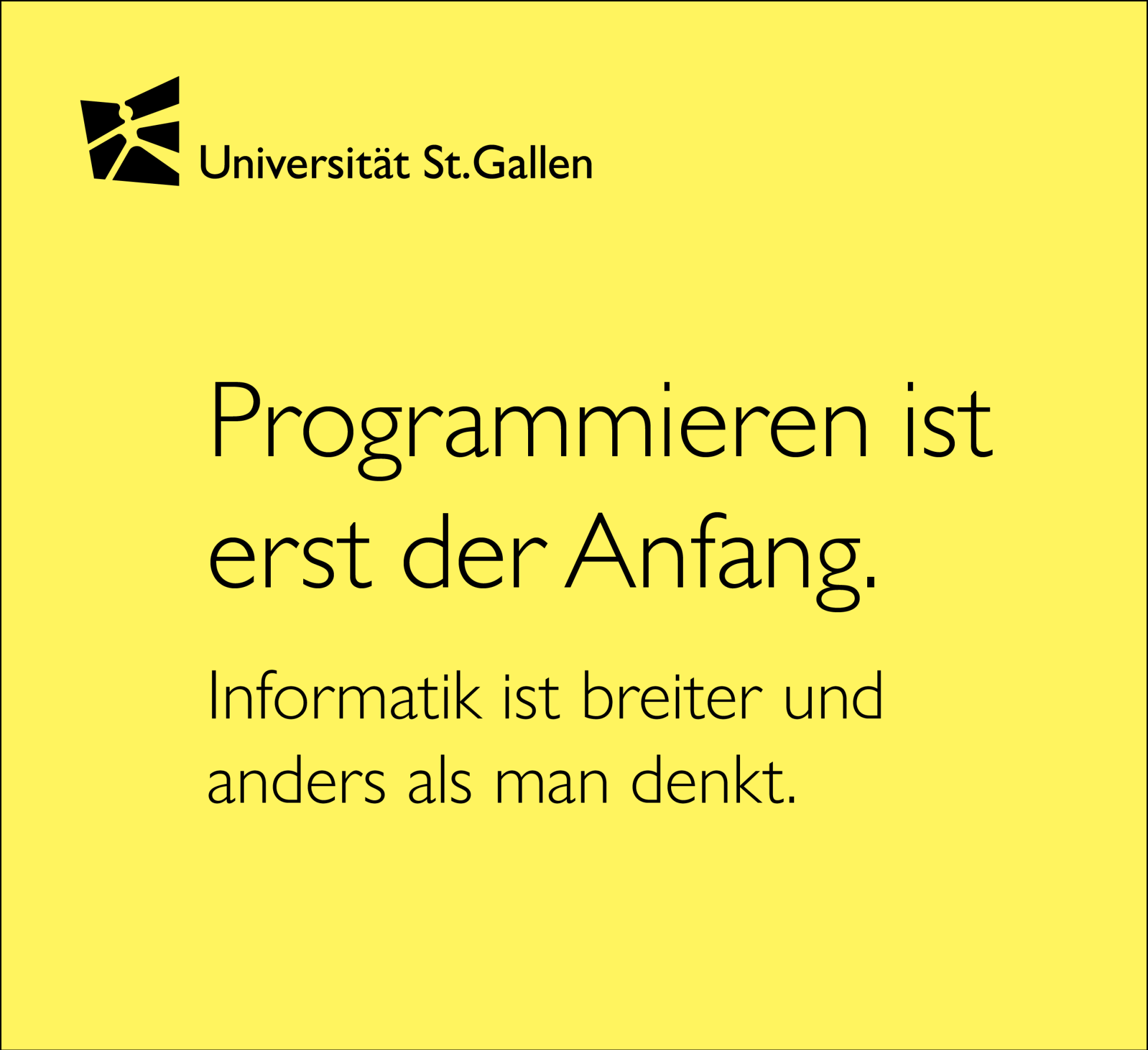 Programmieren ist erst der Anfang: Informatik ist breiter und anders als man denkt.