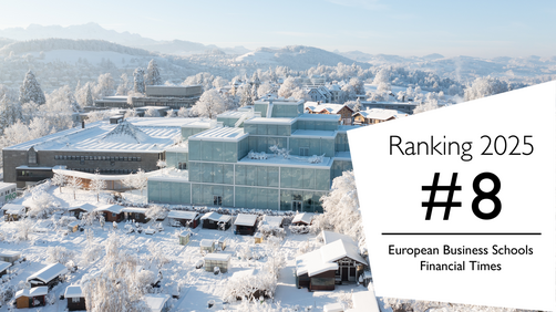 Universität St.Gallen auf Platz 8 im Financial Times Ranking