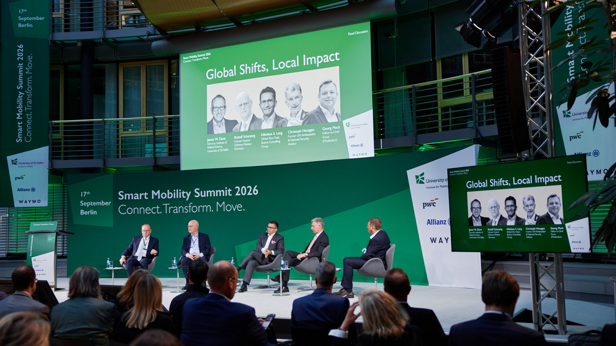 Smart Mobility Summit: Podium zu «global shifts, local impact»