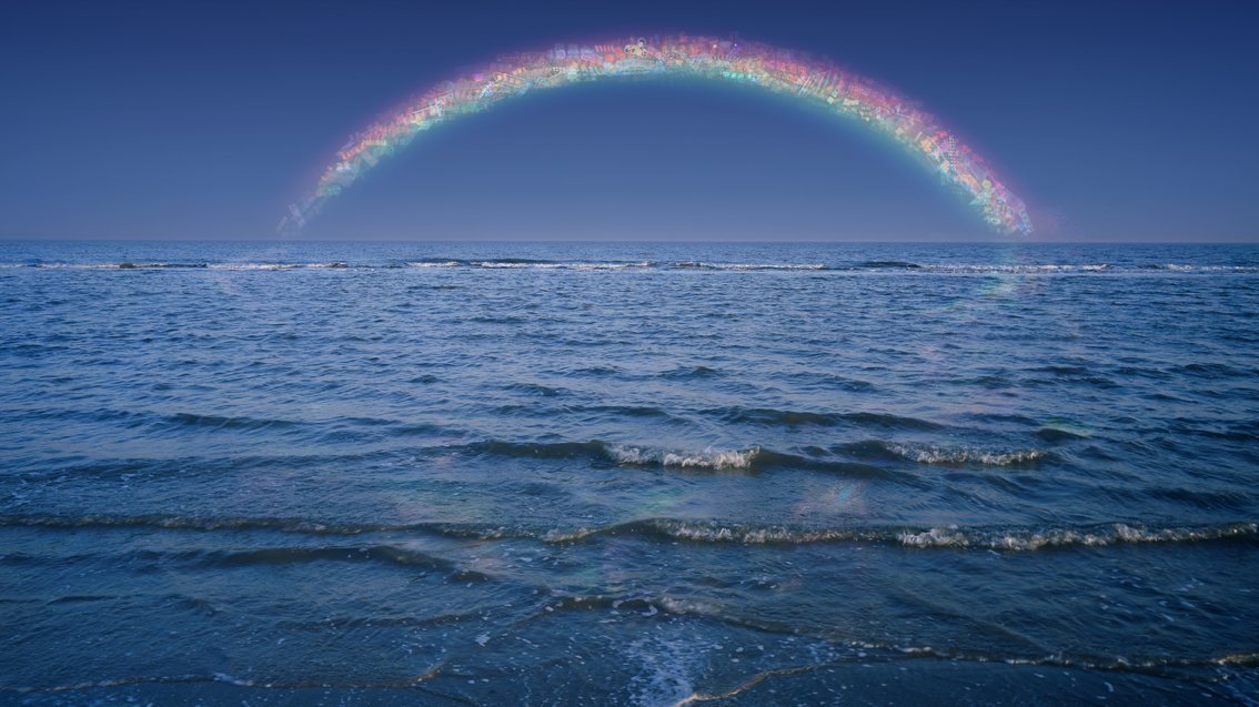 Jiang Zhi, Rainbow out of service (2008), c-print, courtesy of the artist. Jiang Zhi, Rainbow out of service (2008), c-print, courtesy of the artist.