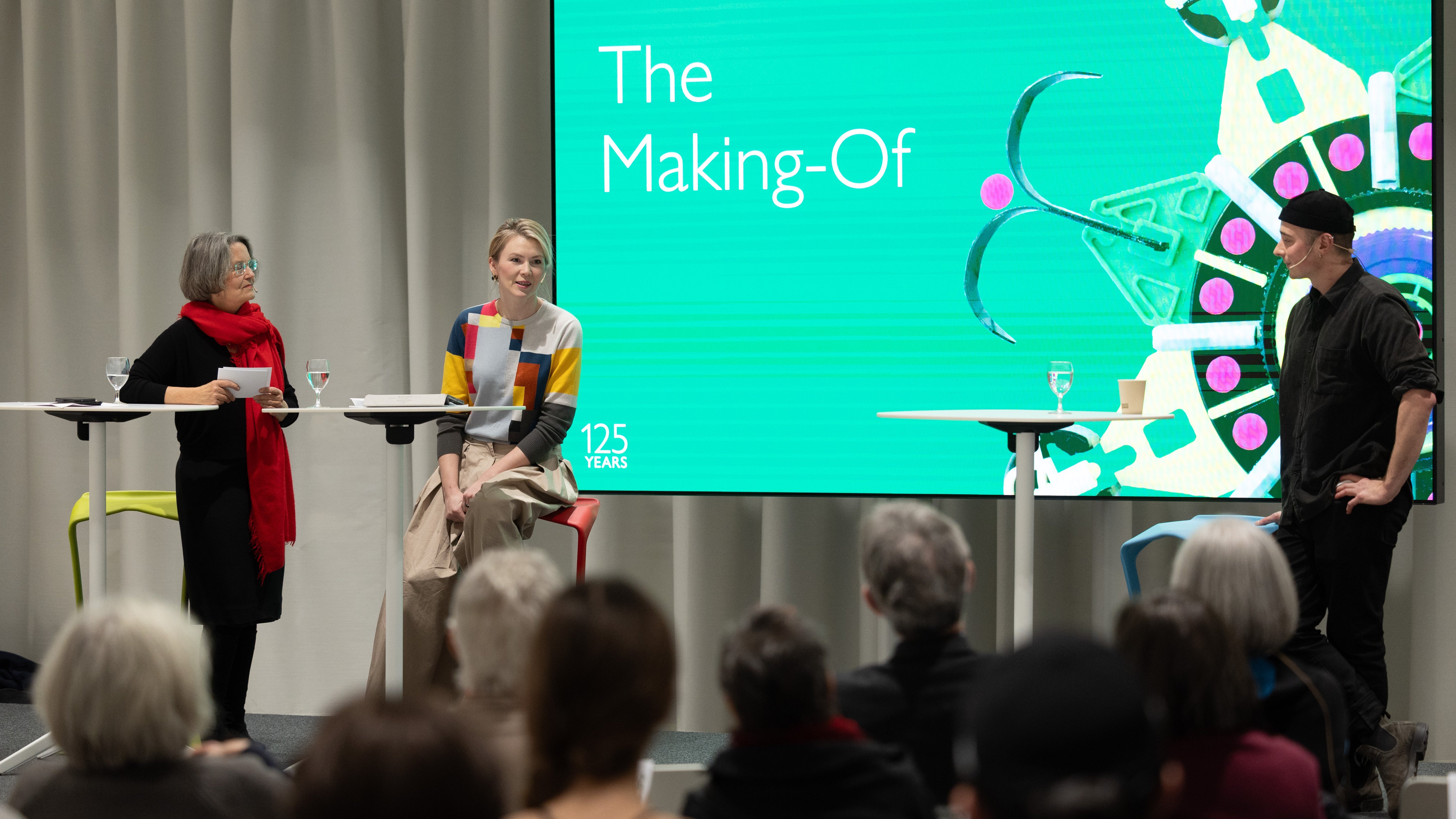 Podiumsdiskussion mit Sieglinde Geisel, Yvette Sánchez, Gulnaz Partschefeld und Lewis Davidson