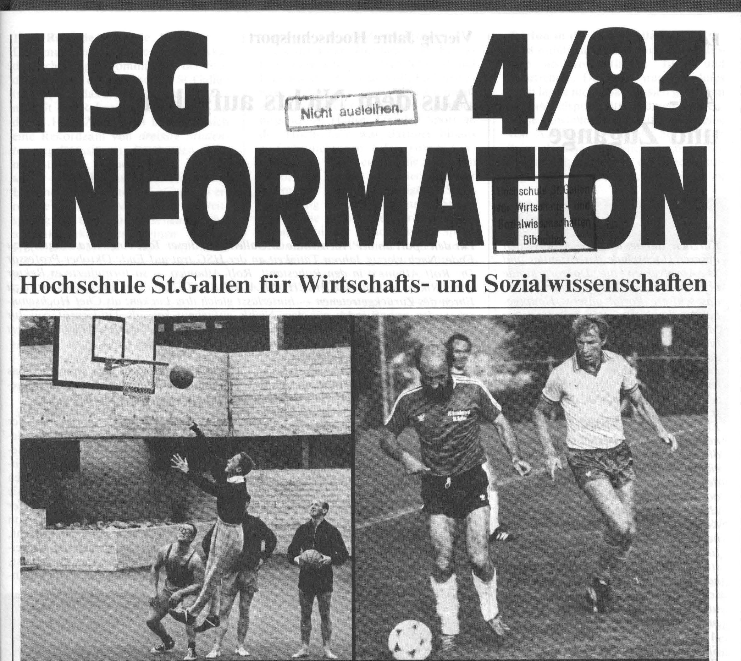 Druckschriften, HSG Information, Druckschriftenarchiv