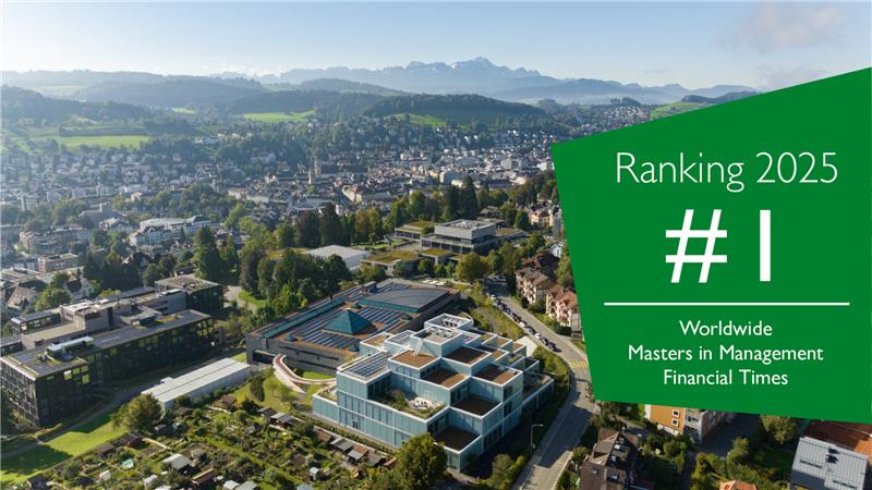 HSG erneut auf Platz 1 im Financial Times Masters in Management Ranking