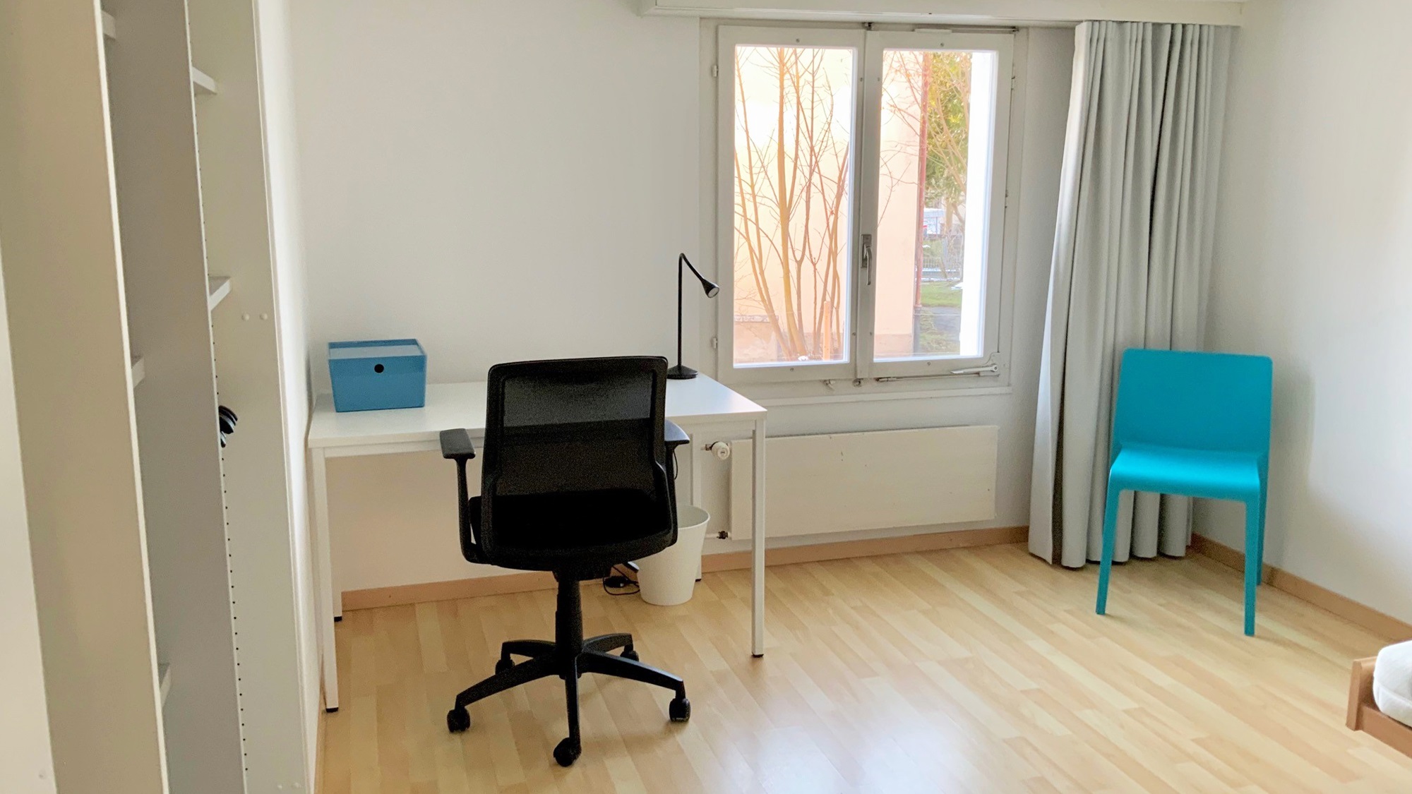 Office desk in the bedroom
