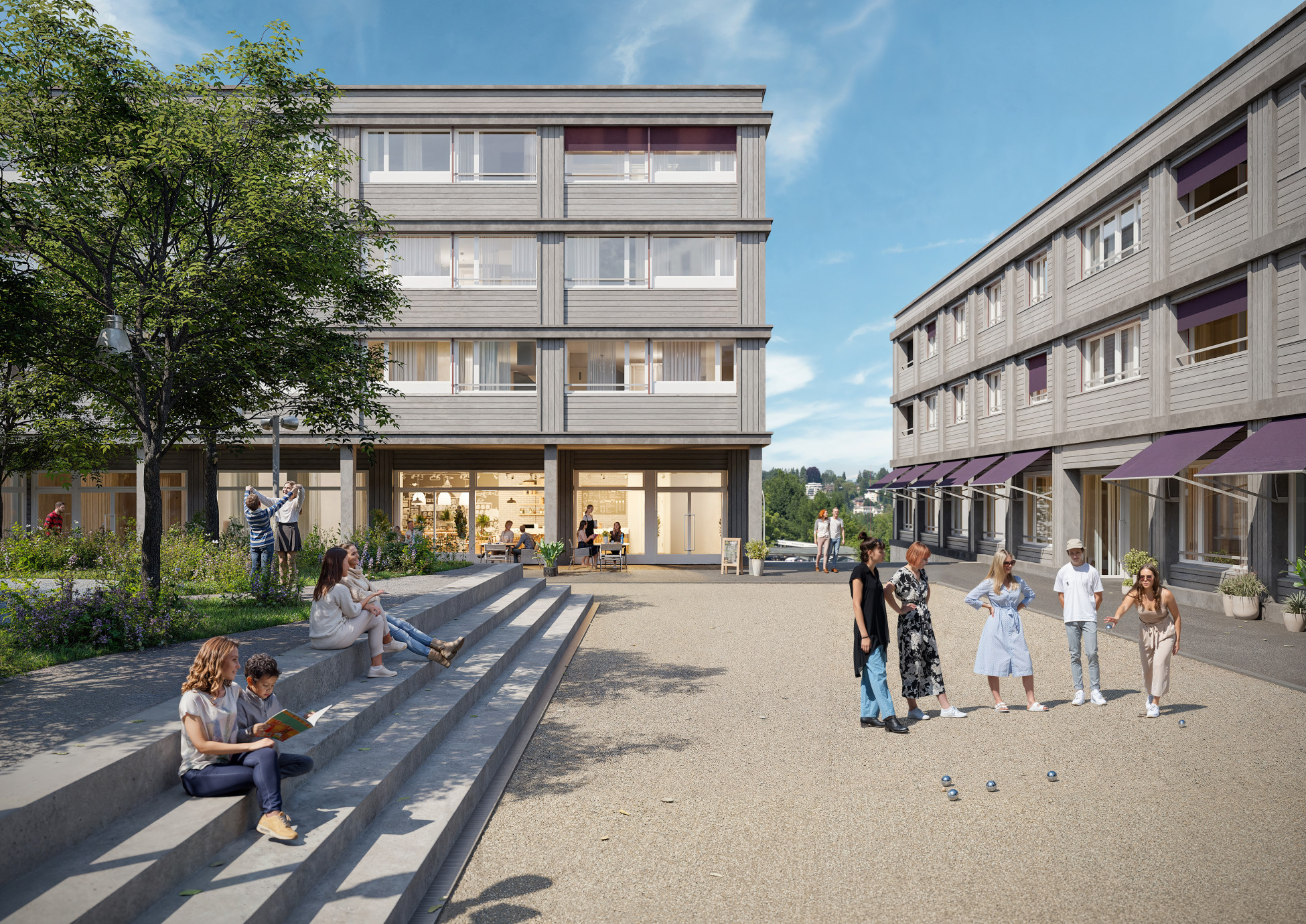 Steingrüeblistrasse courtyard